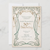 中世ファンタジー50歳の誕生日 招待状 (正面)