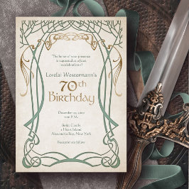 中世ファンタジー70歳の誕生日 招待状