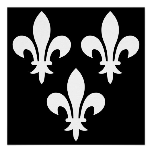中世フランスのバナー ポスター (正面)