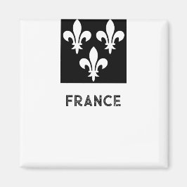 中世フランスの紋章印刷モノクロアート マグネット