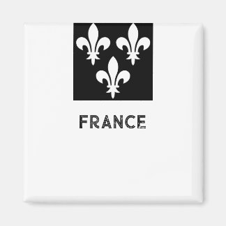 中世フランスの紋章印刷モノクロアート マグネット