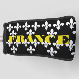 中世フランスの紋章印刷モノクロ芸術 ゴルフヘッドカバー