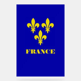 中世フランス王室標準紋章学の忠実さ アクリルサイン