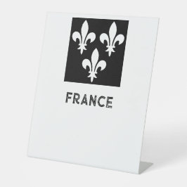 中世フランス ヘラルド・プレス モノクロアート 台座サイン