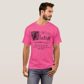 中世フルート奏者 Tシャツ (正面フル)