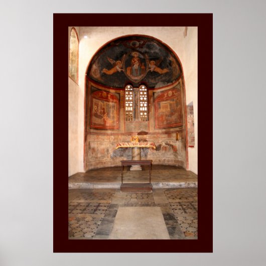 中世フレスコ画 ポスター (正面)