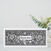 中世フローラつる植物サンキューカードテンプレート (スタンド正面)