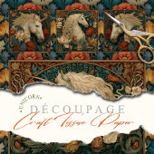 中世フローラウィリアムモリススタイルユニコーン 薄葉紙