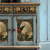 中世フローラウィリアムモリススタイルユニコーン 薄葉紙