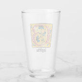 中世フローラライトレターBモノグラム タンブラーグラス (裏面)