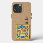 中世フローラライトレターOモノグラムケース Case-Mate iPhoneケース (裏面)
