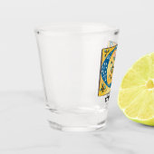 中世フローラ照光文字Gモノグラム ショットグラス (左)