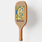 中世フローラ照光文字Gモノグラム ピックルボールラケット (左)