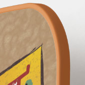 中世フローラ照光文字Hモノグラム ピックルボールラケット (左詳細)