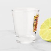 中世フローラ照光文字Kモノグラム ショットグラス (左)