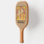 中世フローラ照光文字Mモノグラムピック ピックルボールラケット (左)