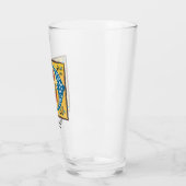 中世フローラ照光文字Pモノグラム タンブラーグラス (左)