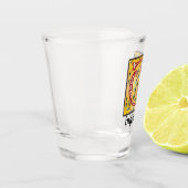 中世フローラ照光文字Qモノグラム ショットグラス (左)