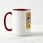 中世フローラ照光文字Vモノグラムマグ マグカップ (左)