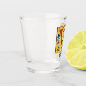 中世フローラ照光文字Vモノグラム ショットグラス (左)