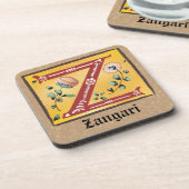 中世フローラ照光文字Zモノグラム コースター (左側)