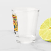 中世フローラ照明付きモノグラム文字 ショットグラス (右)