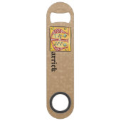 中世フローラ照明付き文字Wモノグラム スピード栓抜き (裏面)