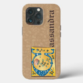 中世フローラ照明文字Cモノグラム Case-Mate iPhoneケース (裏面)