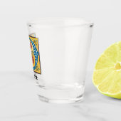 中世フローラ照明文字Dモノグラム ショットグラス (右)