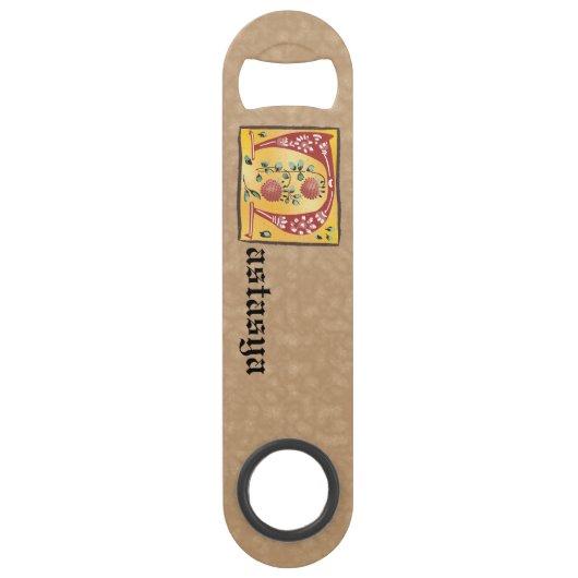 中世フローラ照明文字Nモノグラム スピード栓抜き (正面)