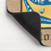 中世フローラ照明文字Sモノグラム マウスパッド (コーナー)