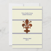 中世フローレンススタイル(紋章の)フラ・ダ・リイベント 招待状 (裏面)