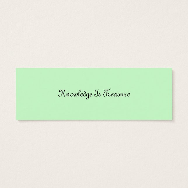 中世ブックマークカード (裏面)