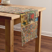 中世ブドウ園収穫アンティークブドウ ロングテーブルランナー (インサイチュ)