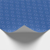 中世ブルーフローララッピング紙 ラッピングペーパー (角)