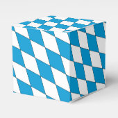 中世ブルーホワイトババリアLozengesパターン フェイバーボックス (正面サイド)