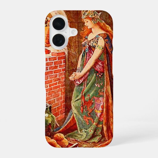 中世プリンセス城 iPhone 16ケース (裏面)