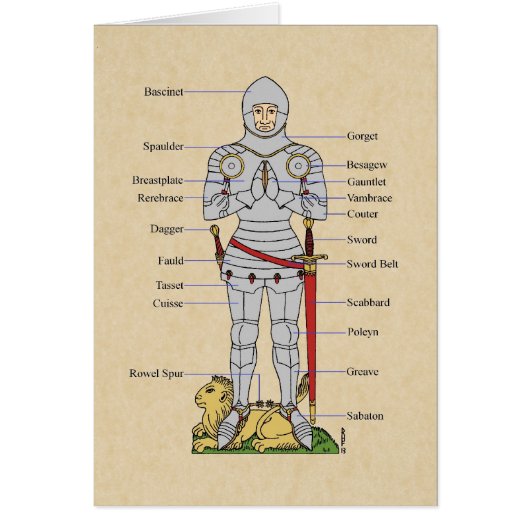 中世プレートアーマーサーカ1430年頃 (正面)