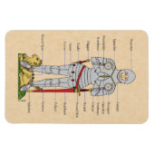 中世プレートアーマーサーカ1430年頃 マグネット (横)