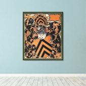 中世ベルギーの紋章 キャンバスプリント (インサイチュ (ウッドフロア))