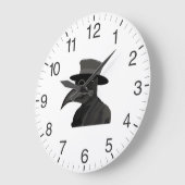 中世ペスト医師 ラージ壁時計 (傾斜)