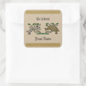 中世ボア狩り蔵書票 スクエアシール (バッグ)