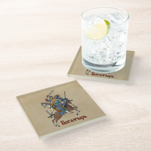 中世ボガティロシアのル ガラスコースター (アングル)