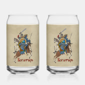 中世ボガティロシアのル ガラス缶 (正面)