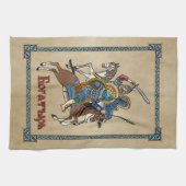 中世ボガティロシアのル キッチンタオル (横)