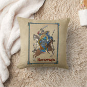 中世ボガティロシアのル クッション (ブランケット)