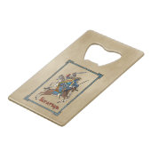 中世ボガティロシアのル クレジットカード栓抜き (正面アングル)