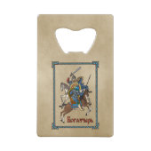 中世ボガティロシアのル クレジットカード栓抜き (裏面)