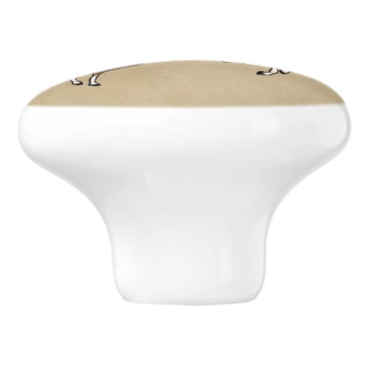 中世ボガティロシアのル セラミックノブ (側面)