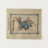 中世ボガティロシアのル タペストリー (正面(横))